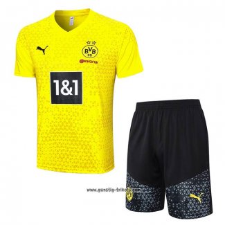 Trainingsanzug Borussia Dortmund Kurzarm 2023-2024 Gelb - Kurze Hose